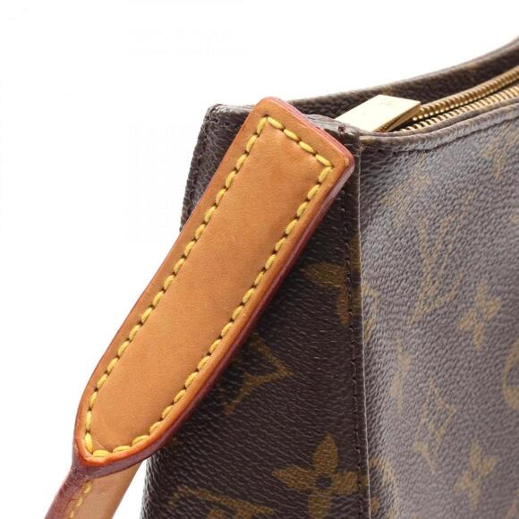 LOUIS VUITTON Brown Monogram Leather Looping MM Shoulder Bag - Picture 8 of 9